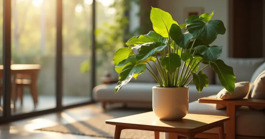 Como a alocasia cria uma selva urbana dentro da sua casa