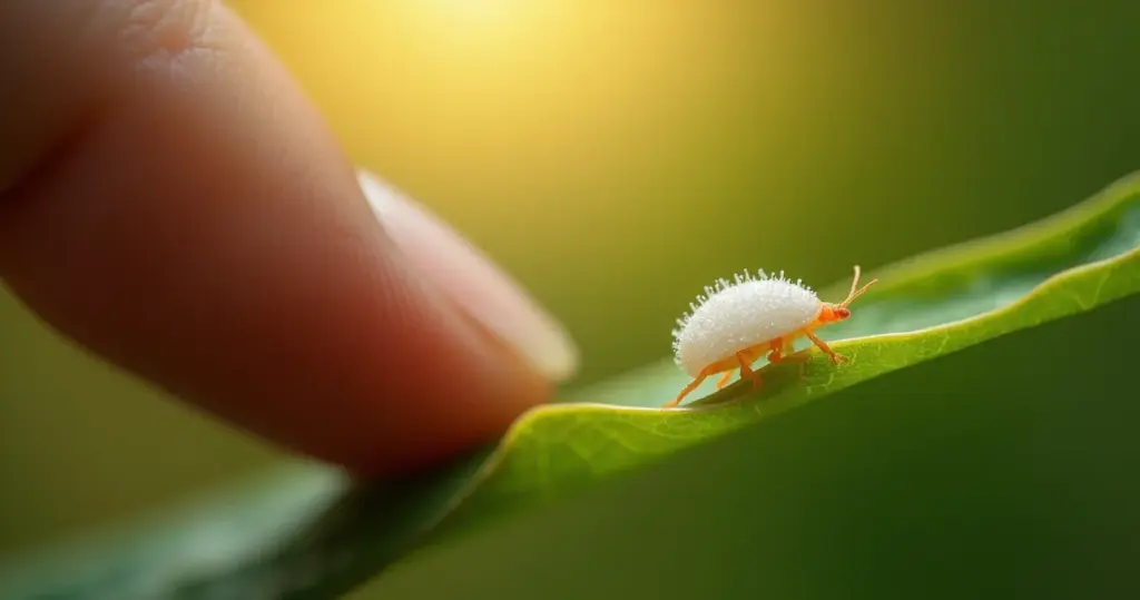 Bichinho branco na planta: o teste do dedo que define o tratamento certo Bichinho branco na planta: o teste do dedo que define o tratamento certo
