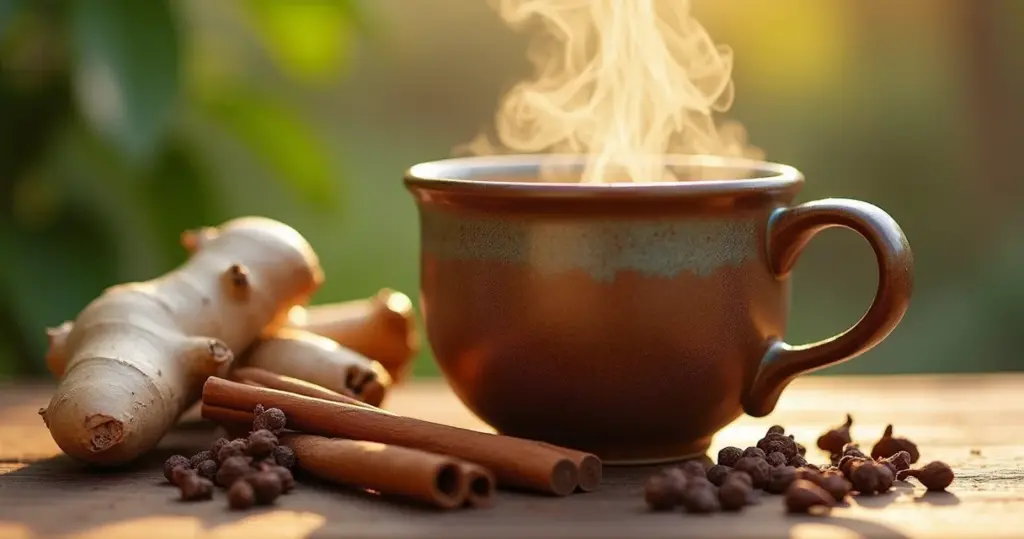 Chá de gengibre canela e cravo: 15 min para mais energia e digestão leve Chá de gengibre canela e cravo: 15 min para mais energia e digestão leve