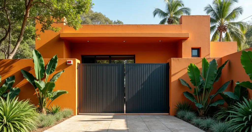 32 Ideias de Fachada de Casas com Muro e Portão que Vão Mudar sua Entrada