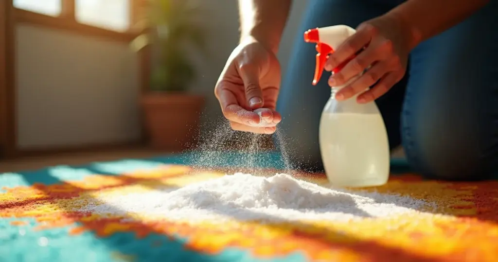 Limpar tapete com bicarbonato e vinagre: o método da despensa