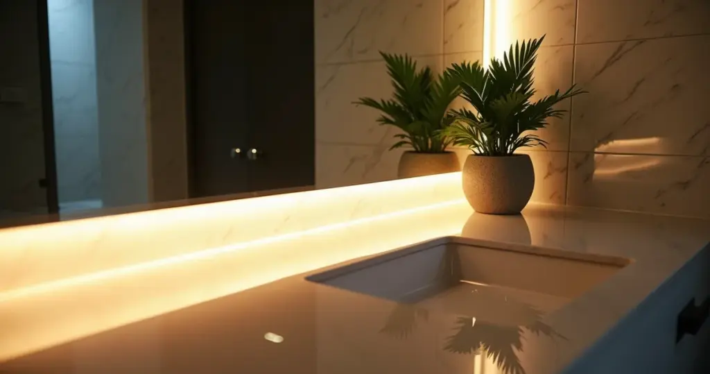 42 Ideias de Perfil de LED Banheiro que Transformam seu Banheiro