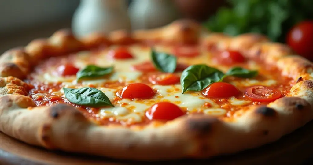 Pizza vegana gourmet em 40 minutos: massa crocante e queijo que derrete