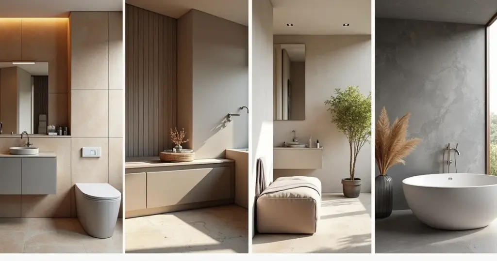 42 Ideias de Banheiro Cinza e Bege que Transformam Seu Banheiro 42 Ideias de Banheiro Cinza e Bege que Transformam Seu Banheiro