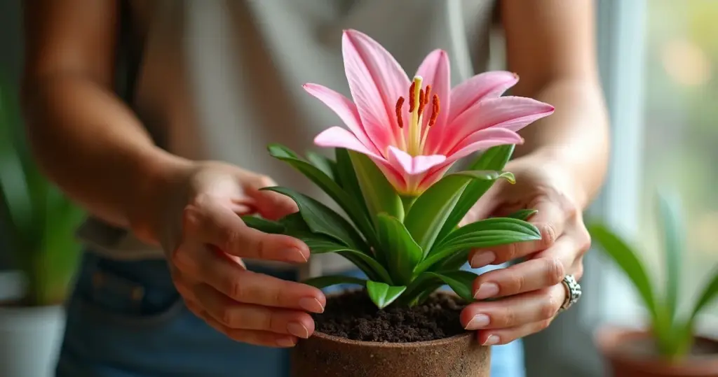 Como cuidar de lirio rosa e fazer ele florir o ano todo