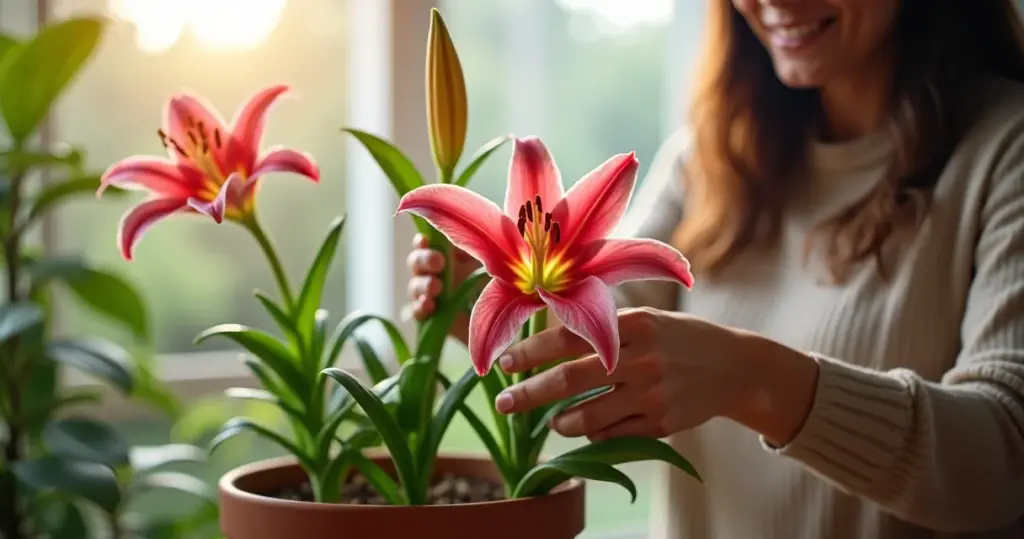 Como Cuidar do Lirio Rosa e Ter Flores o Ano Todo Como Cuidar do Lirio Rosa e Ter Flores o Ano Todo