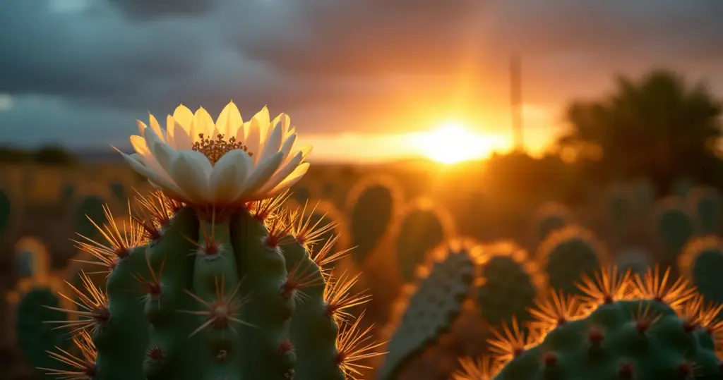 Flor do mandacaru dura só 12 horas e anuncia chuva no sertão