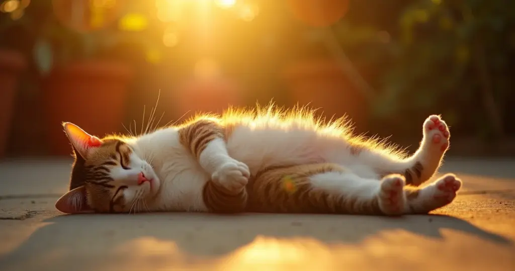 62 Significados de Gato Dormindo de Barriga para Cima e Como Agir