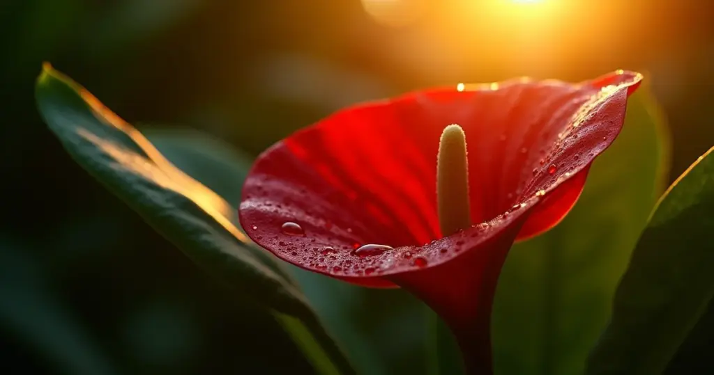 Lírio da paz vermelho não existe: conheça o antúrio, a planta que engana