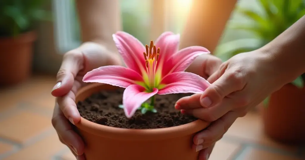 Lírio rosa: como cuidar sem matar com água demais