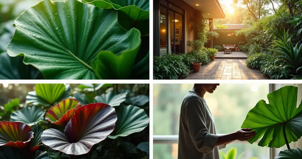 42 Ideias de Orelha de Elefante Paisagismo para um Jardim Tropical