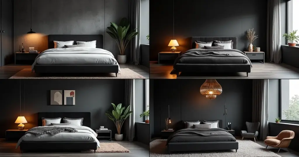 67 Ideias de Quarto Preto que São Puro Luxo e Aconchego