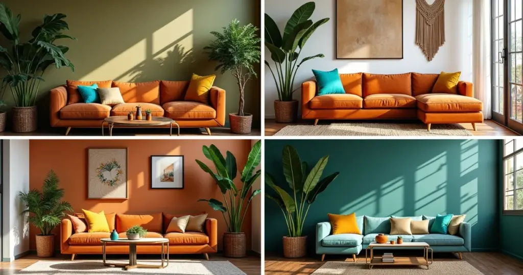 56 Ideias de Sala com Sofá Marrom Como Decorar sem Errar
