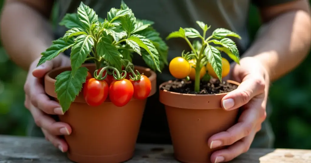 Tomate cereja em vaso: o erro que mata sua planta e como evitar