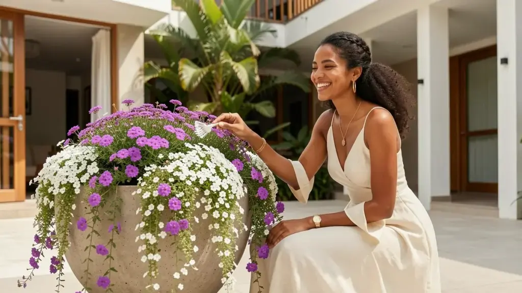 flores rasteira para jardim