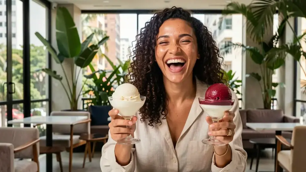 qual a diferença entre sorvete e sorbet