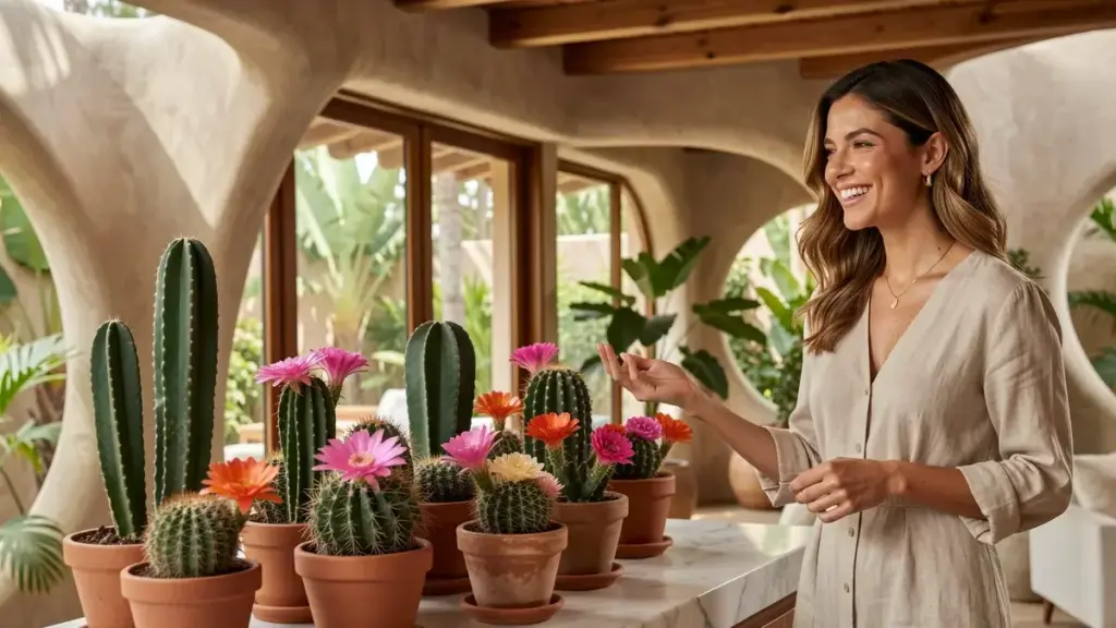 Cactos com flores: quais espécies florescem em casa e como fazer a sua florir
